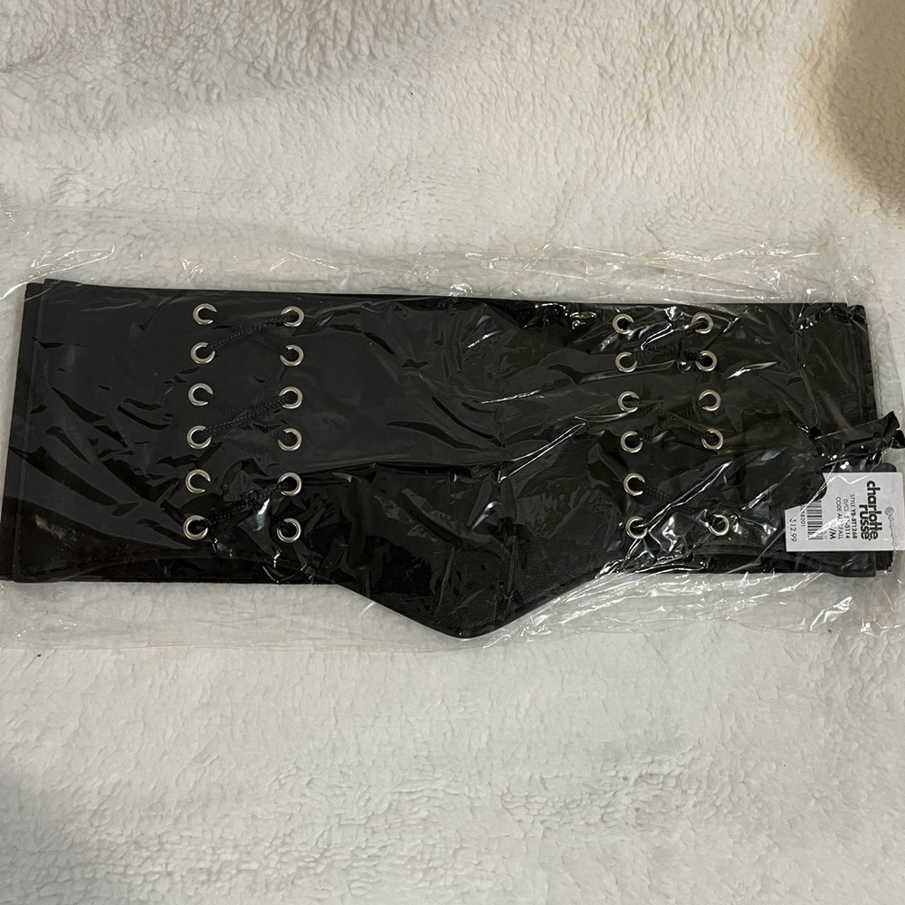 NWT Charlotte Russe black waist belt